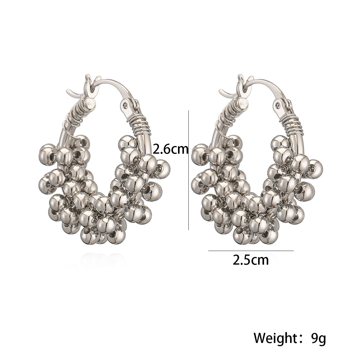 Orecchini a Cerchio Geometrici Minimalisti in Rame con Placcatura in Oro da Donna