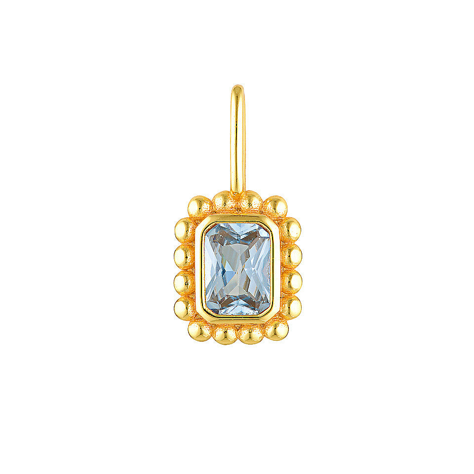 Llavero Colgante de Bolso con Charm DIY con Patrón Geométrico de Corazón y Fruta, Chapado en Oro de 18K, Estilo Minimalista