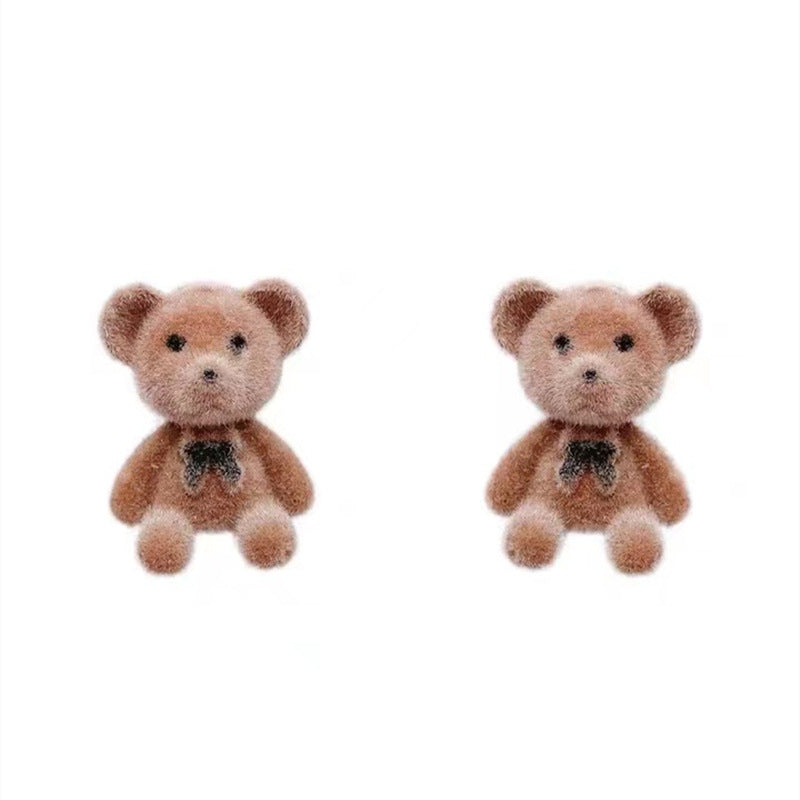 Orecchini Minimalisti Placcati in Lega a Forma di Animale con Perno in Argento Sterling 925 per Donna