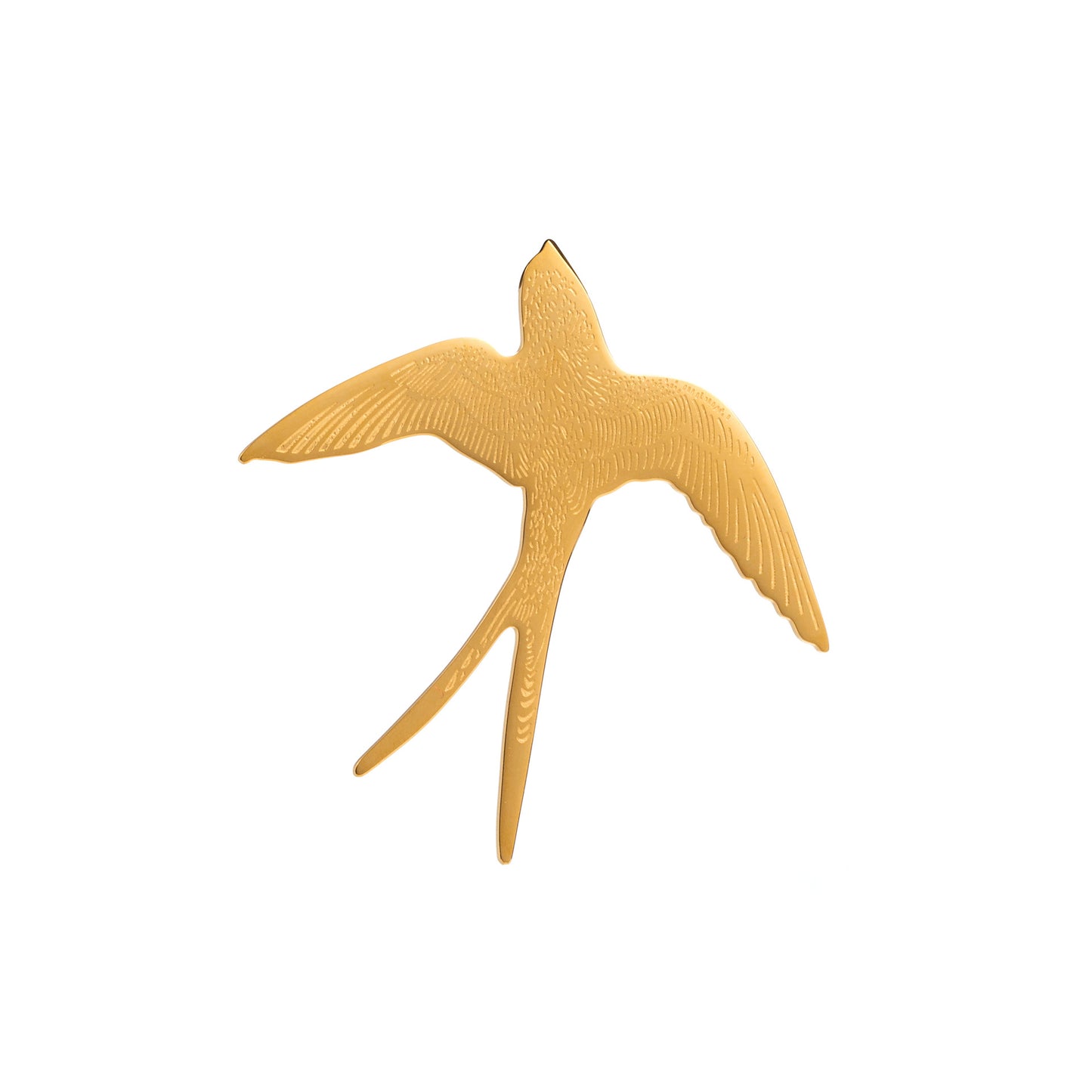 Spilla da Mano Minimalista Dolce-Audace in Acciaio Inossidabile con Farfalla Cava e Foglia di Ginkgo Unisex