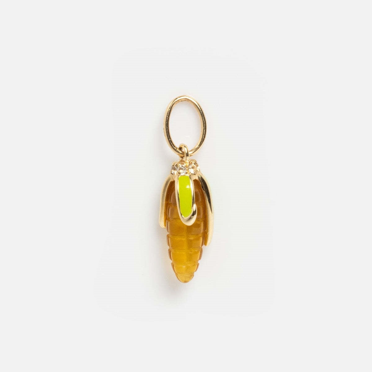 Colorful Fruit Pattern Resin Plated Charm Bar for Bag