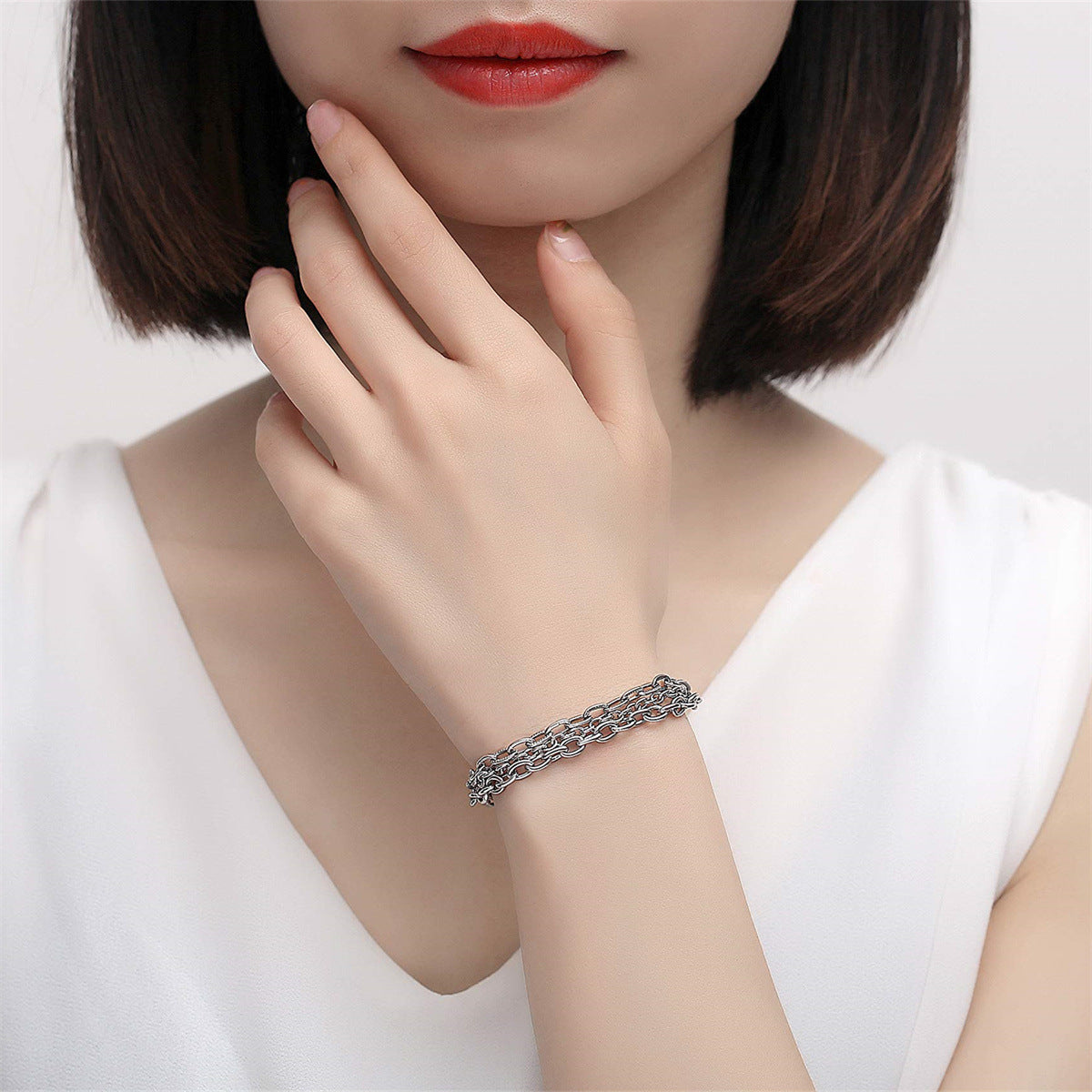 Adjustable Medical ID Bracelet with Engraving Option Stainless Steel Curved Tag Snake Chain for Men and Women