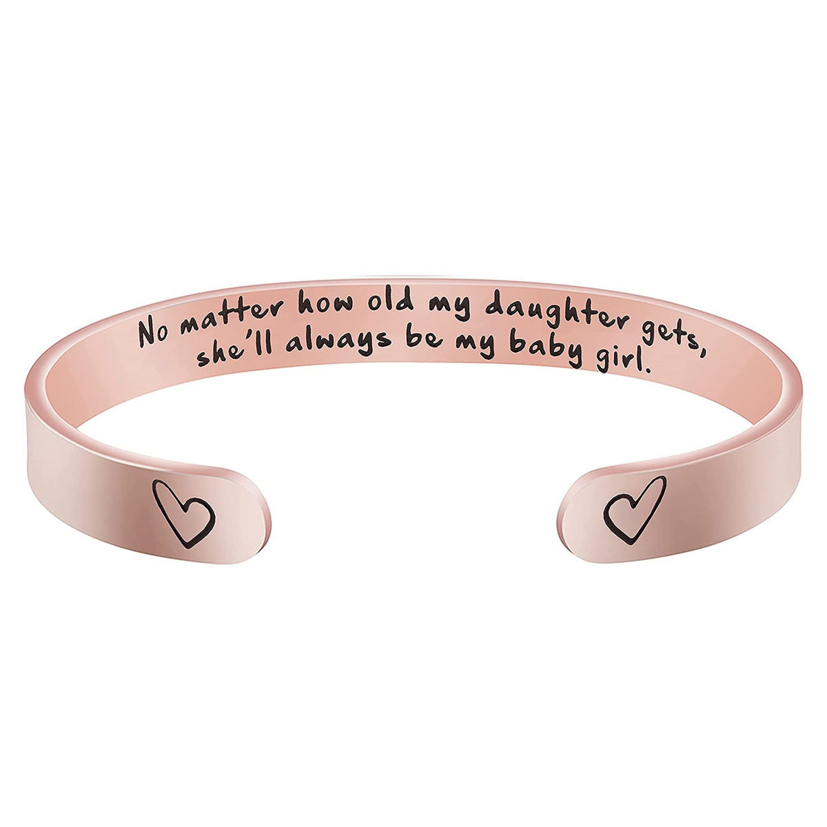 Pulsera de acero inoxidable de moda para mujer con acabado chapado, regalo ideal de Navidad, cumpleaños, Acción de Gracias para mamá