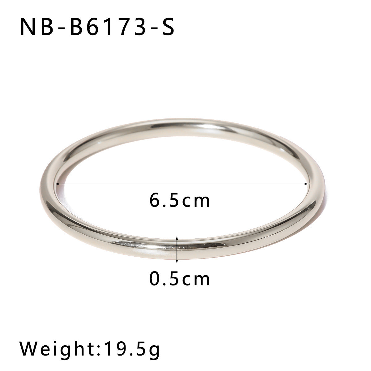 Minimalist Geometric Stainless Steel Hollow Bangle with 18K Gold Vacuum Plating for Women