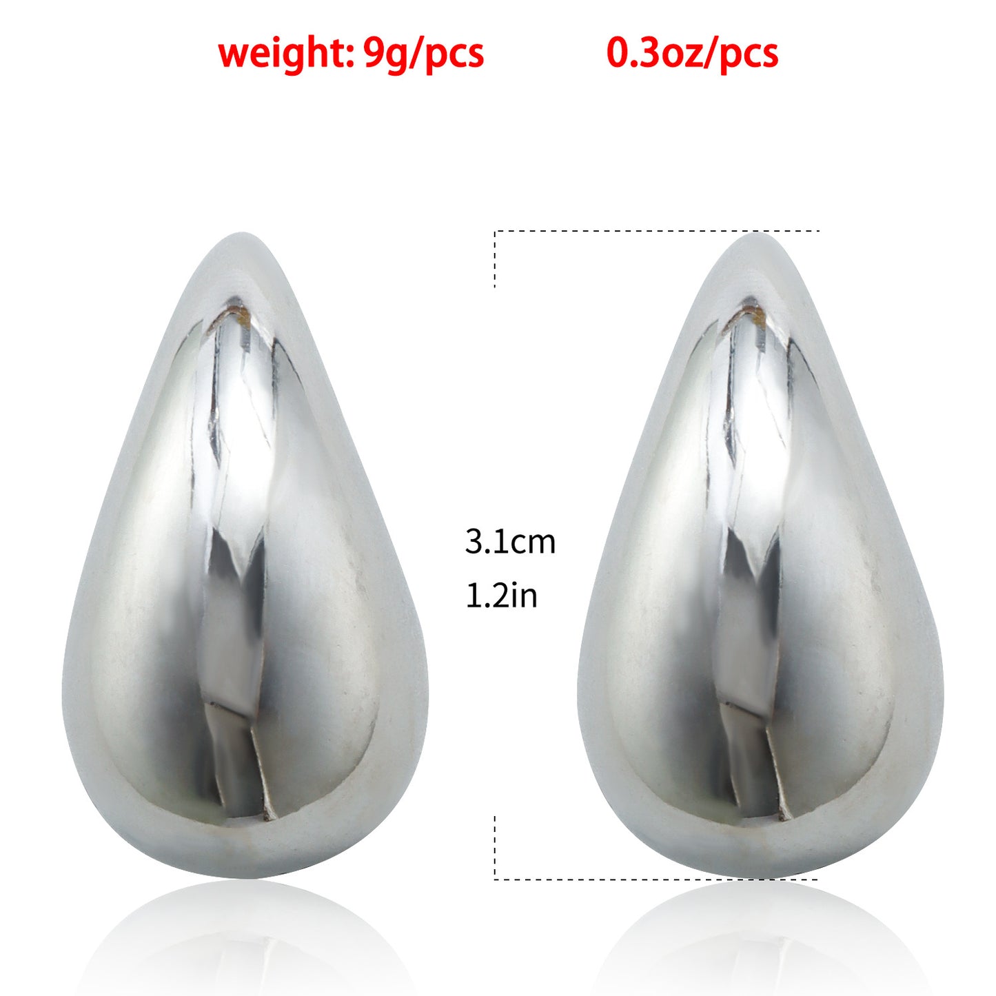 Punk Vintage Geometric Drop Earrings in Metal with Plated Finish