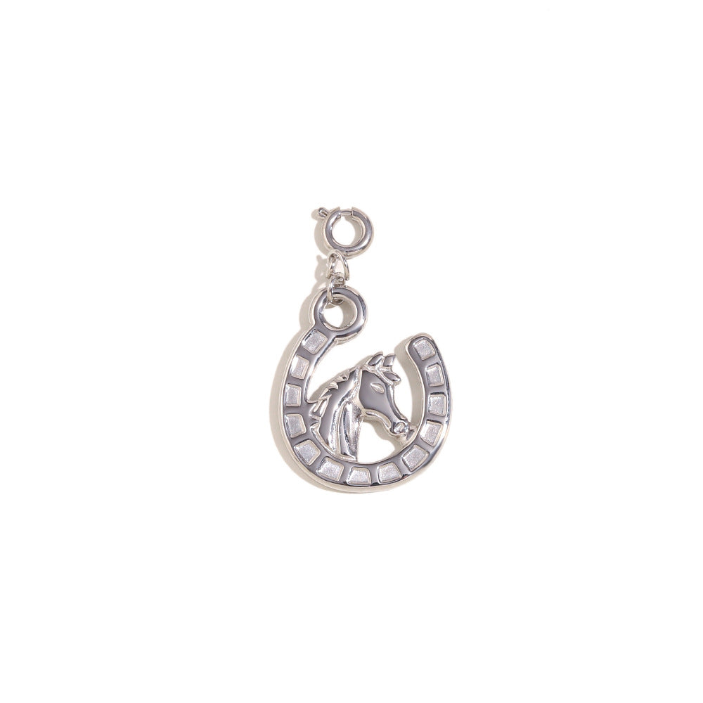 18K Gold Plated Stainless Steel Animal Charm Bar Pendant