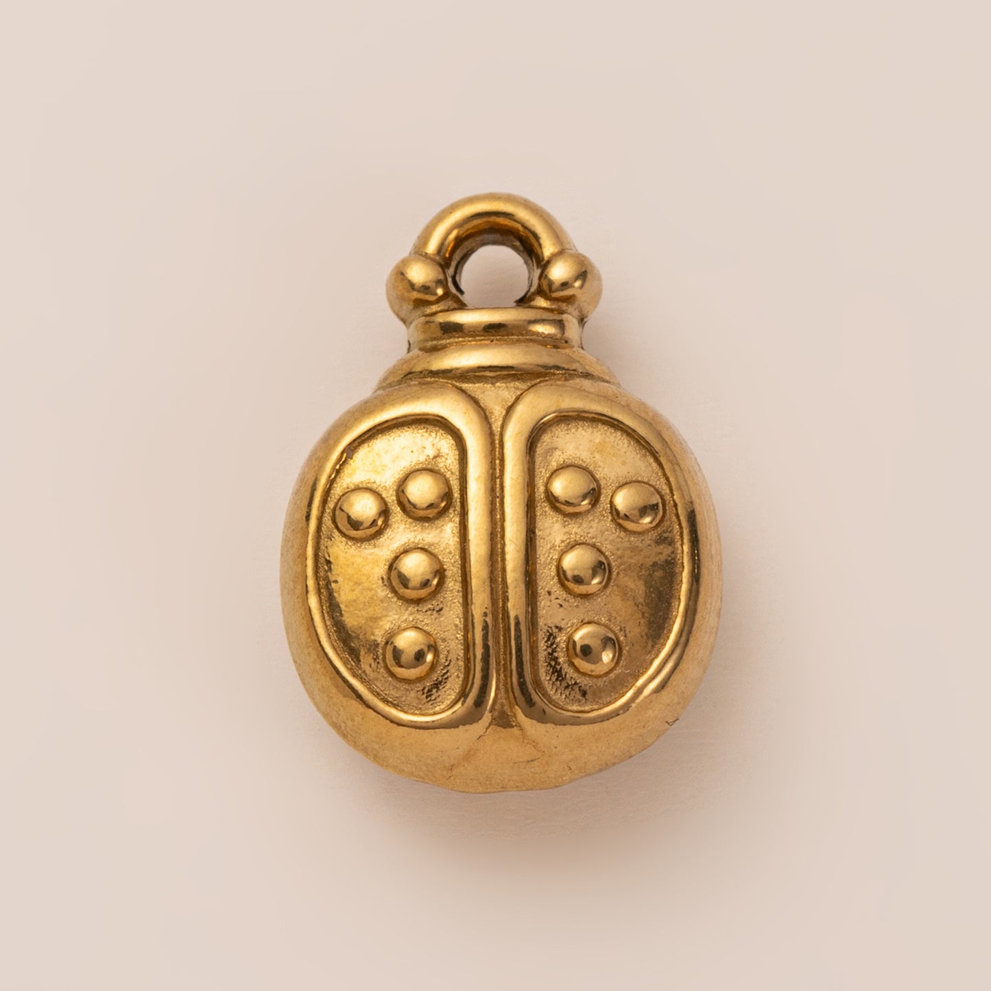Vintage 18K Gold Plated Animal Stainless Steel PVD Ball Chain Charm Bar