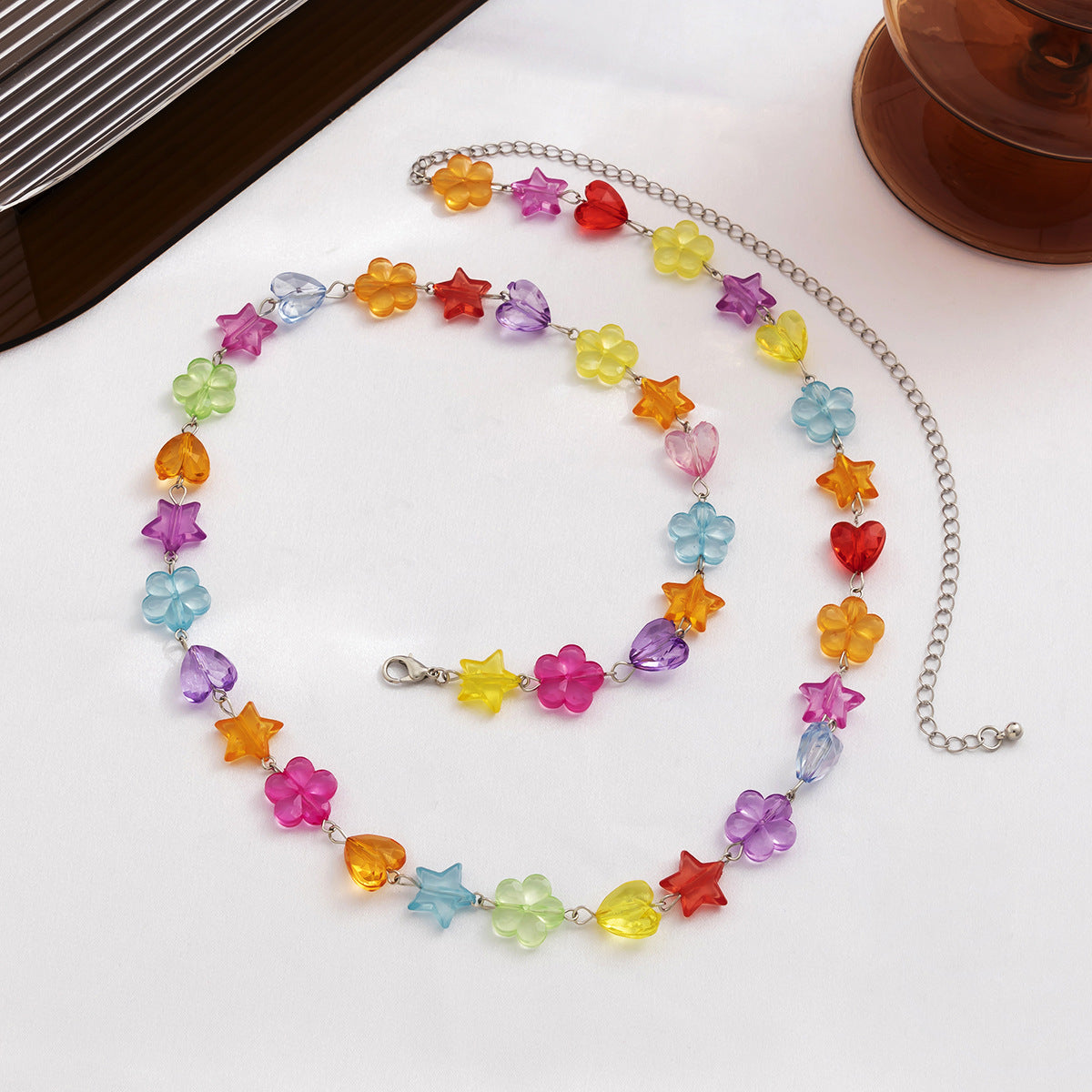 Minimalist Ethnic Heart Acrylic Woven Tassel Body Chain for Women