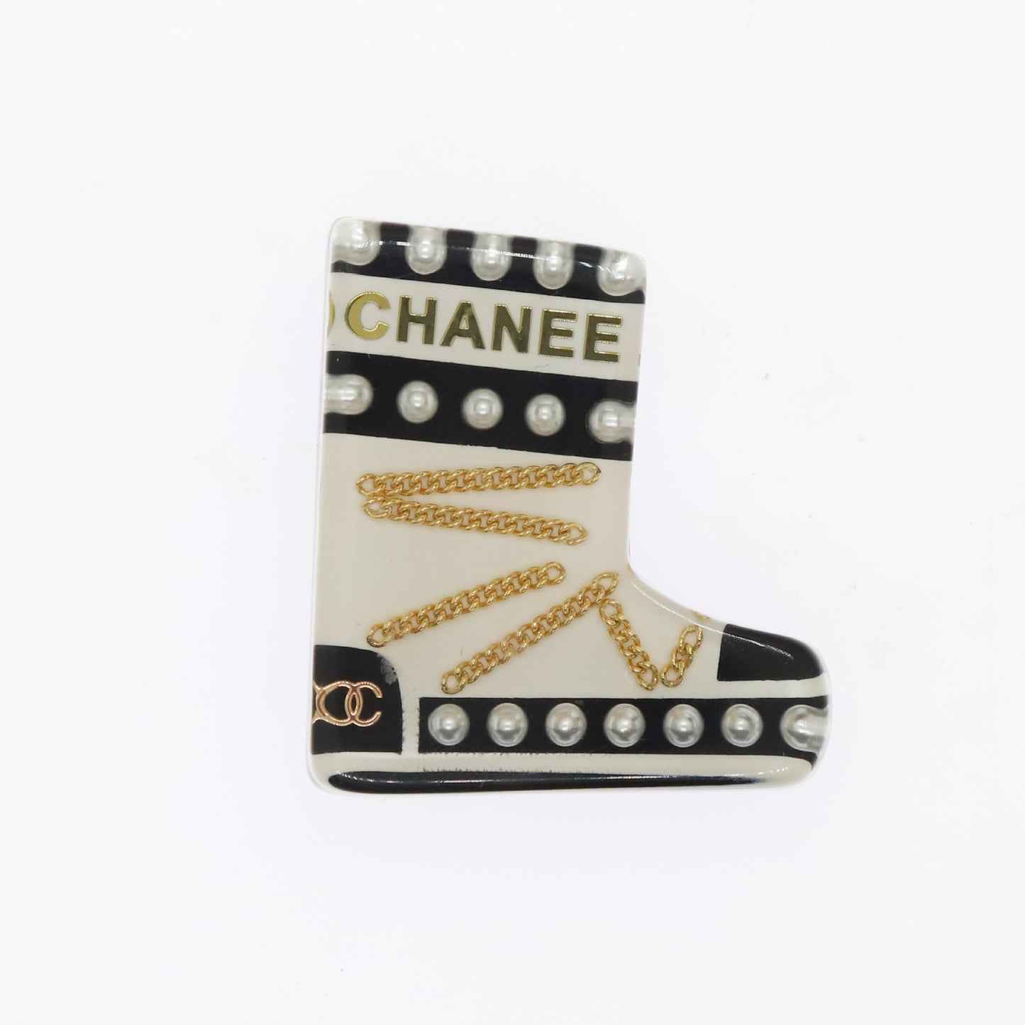 Colorful Enamel Acrylic Cartoon Brooch with Pearl and Rhinestone Inlay for Women