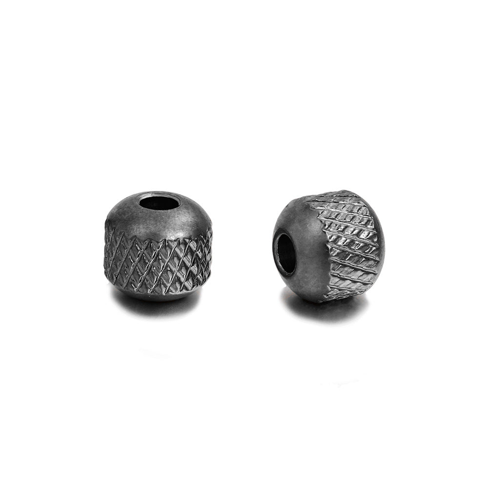 Minimalist Stainless Steel Titanium Steel Plated Pineapple Beads Charm Bar DIY Jewelry Accessories