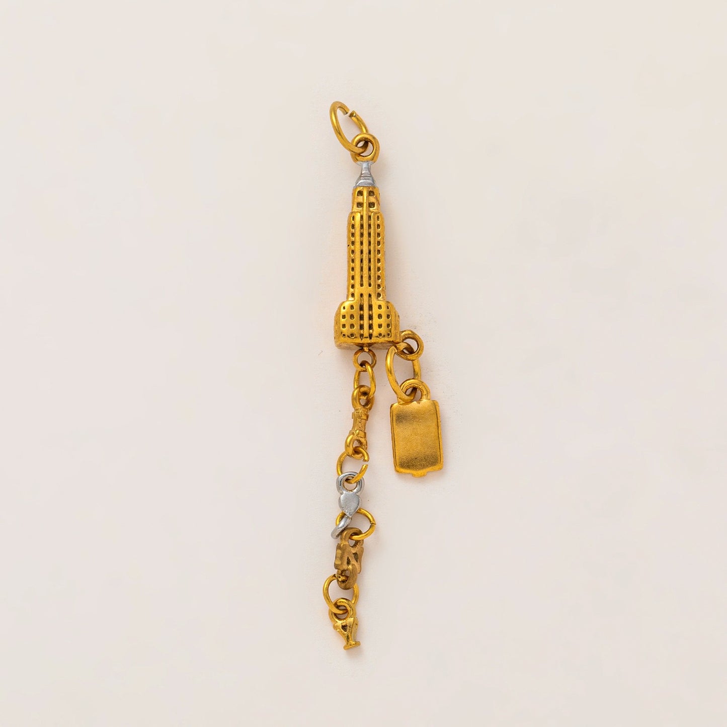 Vintage 18K Gold Plated Geometric Stainless Steel Pendant