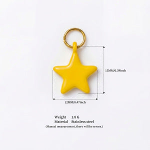 Luxury Casual Animal Star Stainless Steel Plated Pendant Necklace 18K Gold
