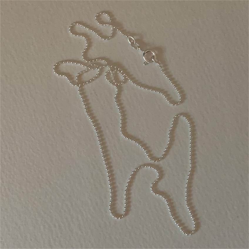 Minimalist Geometric Tulip Pendant Necklace in 925 Sterling Silver with Plated Finish