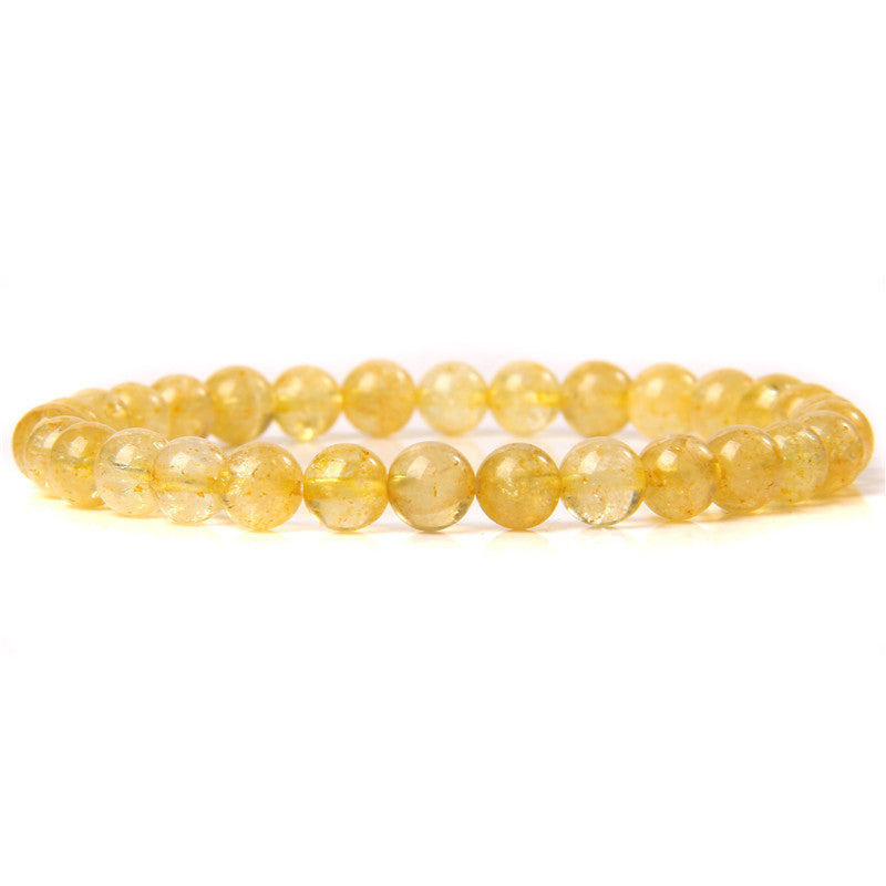 Elegant Casual Geometric Natural Agate Beaded Bracelet Unisex 6mm