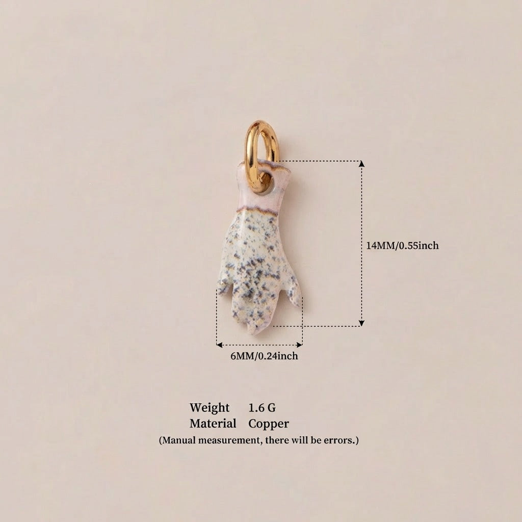 Casual Plated Brass Heart Charm Bar
