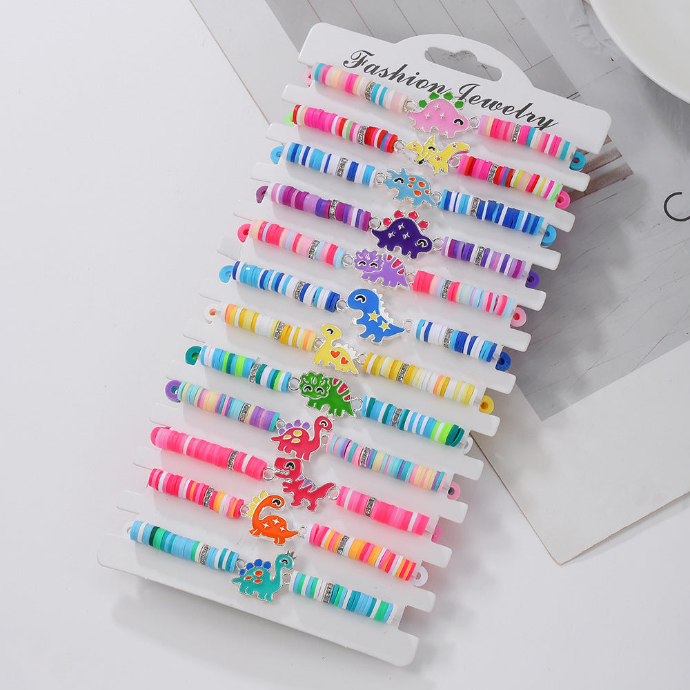 Cute Drip Oil Animal Resin Bracelet for Kids