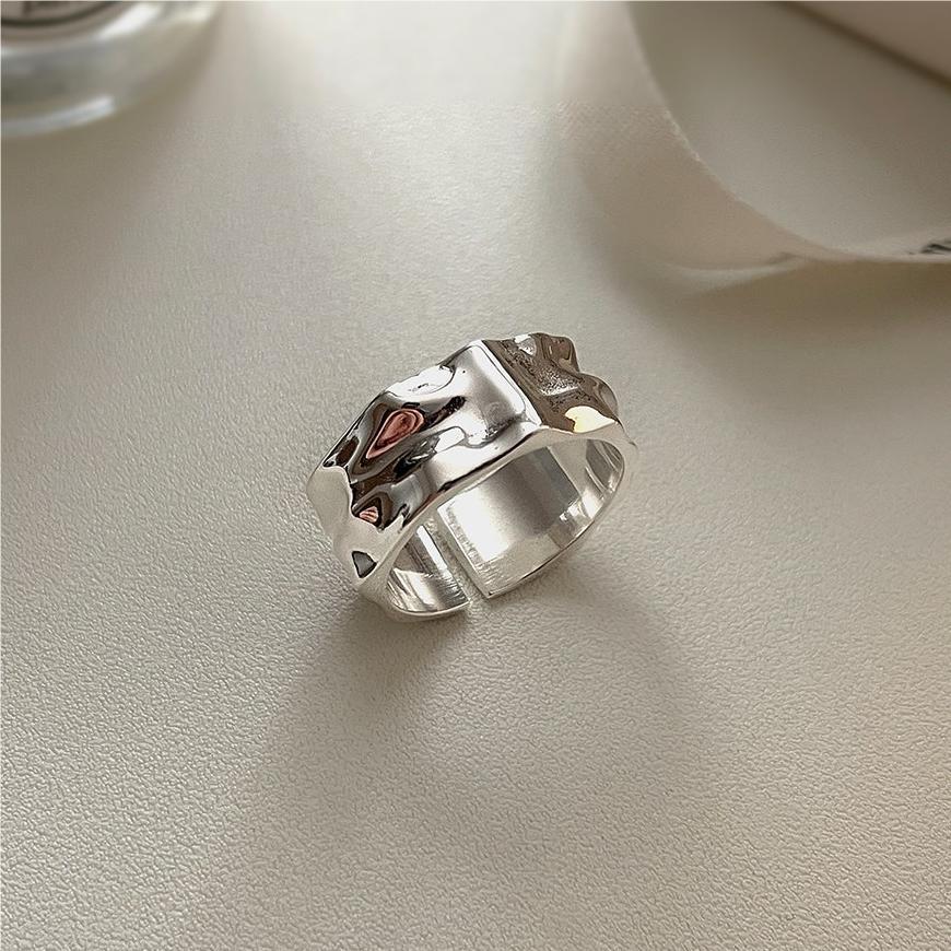 Minimalist Geometric S925 Sterling Silver Ring for Women