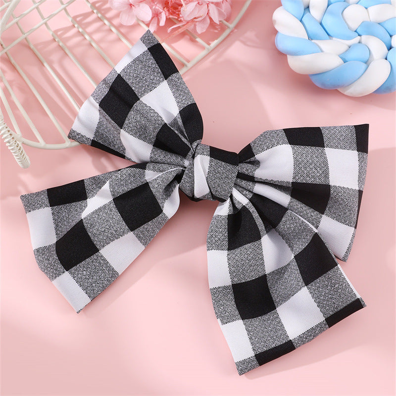 Natural Style Bow-Shaped Hair Clip with Ruffled Lace Trim for Girls, Springtime Floral-Inspired Hair Accessory
