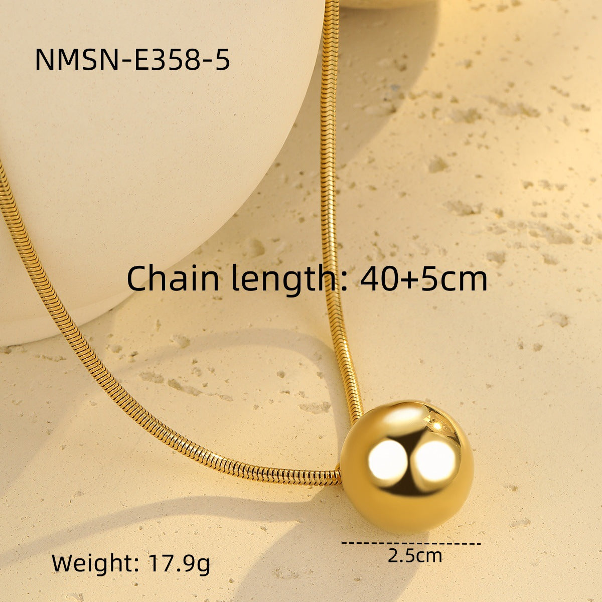 Collana Minimalista da Donna a Catena Snake a Cuore in Acciaio al Titanio con Placcatura in Oro