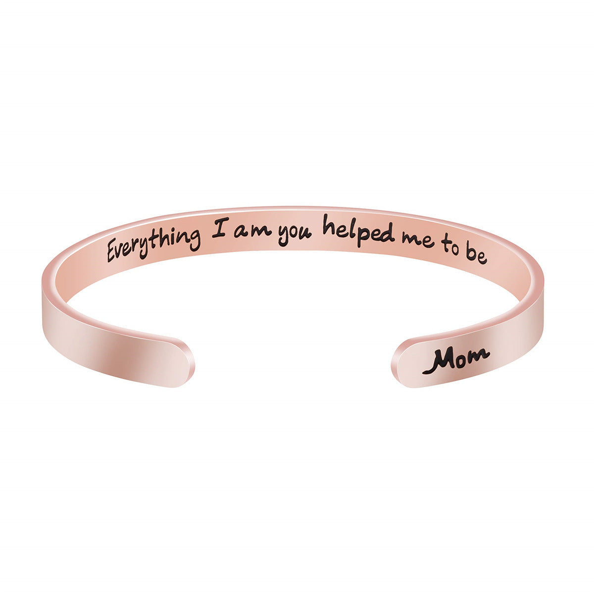 Pulsera de acero inoxidable de moda para mujer con acabado chapado, regalo ideal de Navidad, cumpleaños, Acción de Gracias para mamá