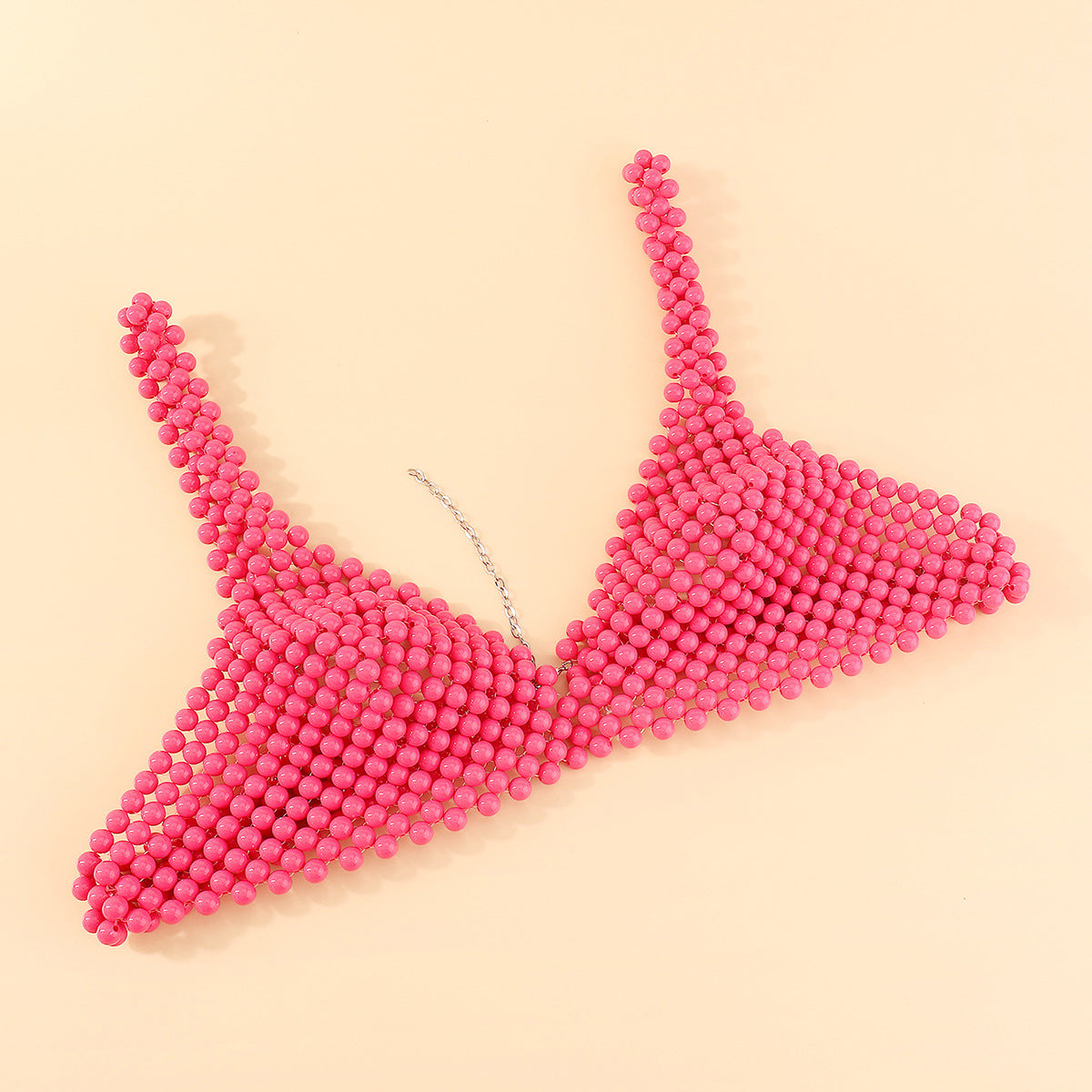 Cadena Corporal de Acrílico con Diseño Geométrico Estilo Vintage para Mujer con Cuentas Artesanales