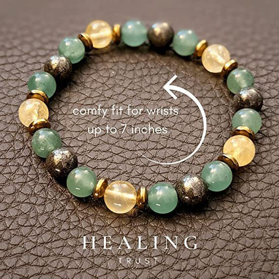 Geometric Floral Cubic Zirconia Elastic Bracelet Unisex