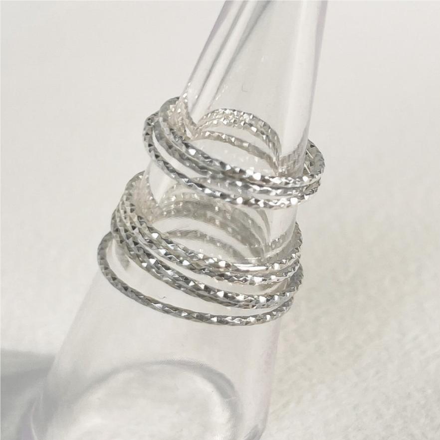 Minimalist Sweet 925 Sterling Silver Geometric Plated Ring