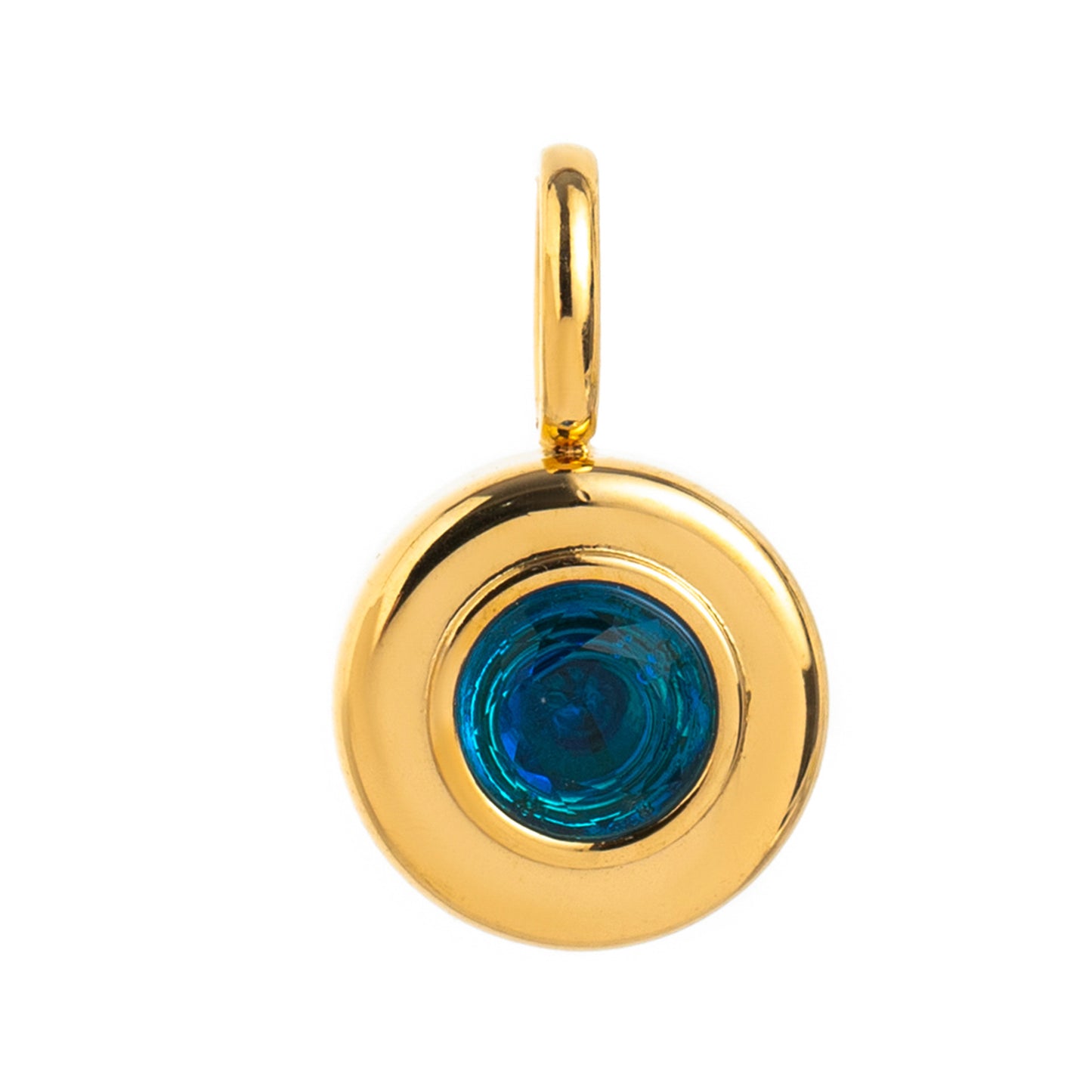 Vintage Geometric Stainless Steel 18K Gold PVD Plated DIY Charm Bar Necklace with 12 Birthstones