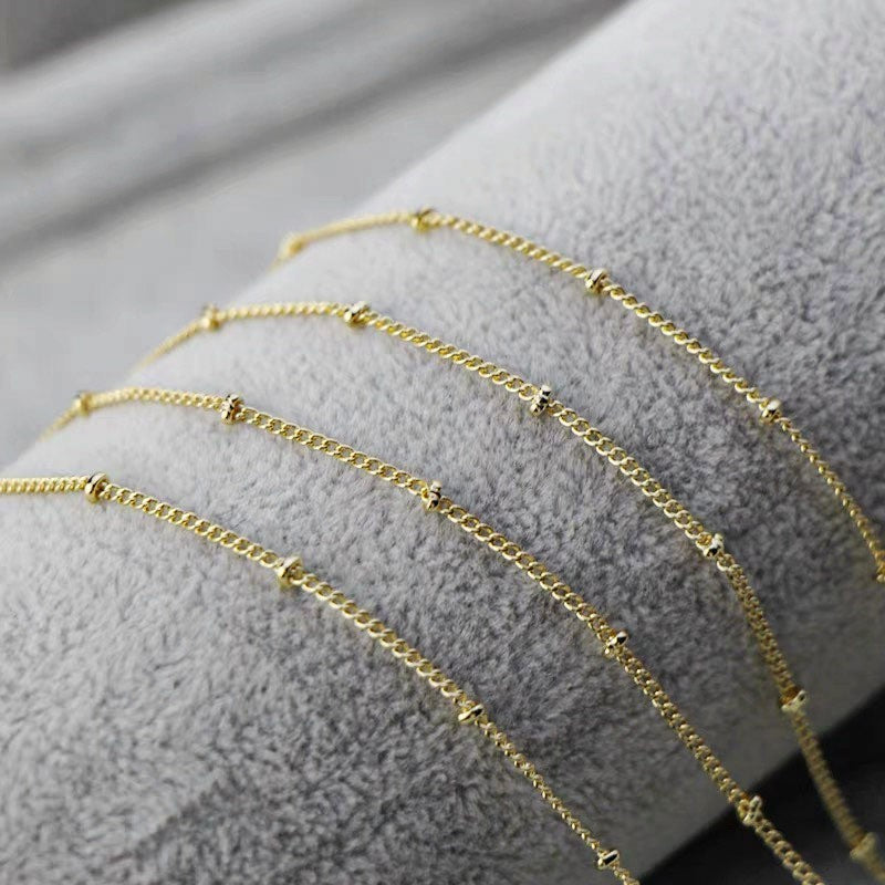 Gold Plated Brass Letter Pendant Necklace for Women