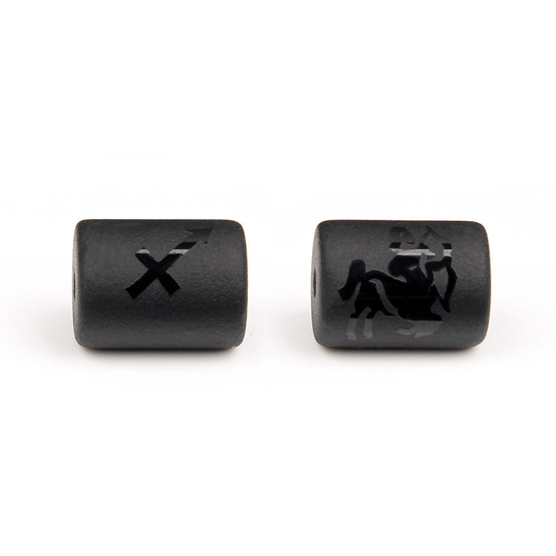 Matte Square Glass Zodiac Charm Bar