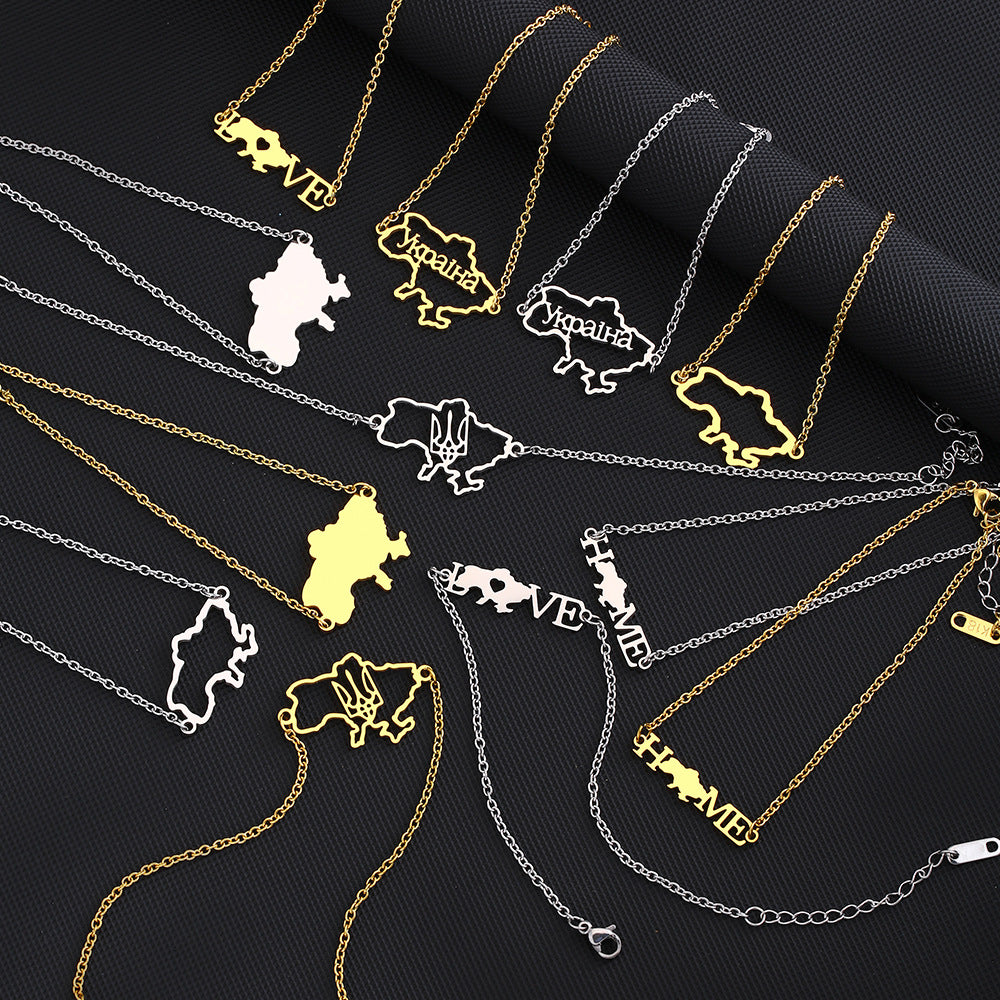 Bracciale con Pendente Geometrico in Acciaio Inossidabile Stile Etnico da Donna con Finitura Galvanizzata