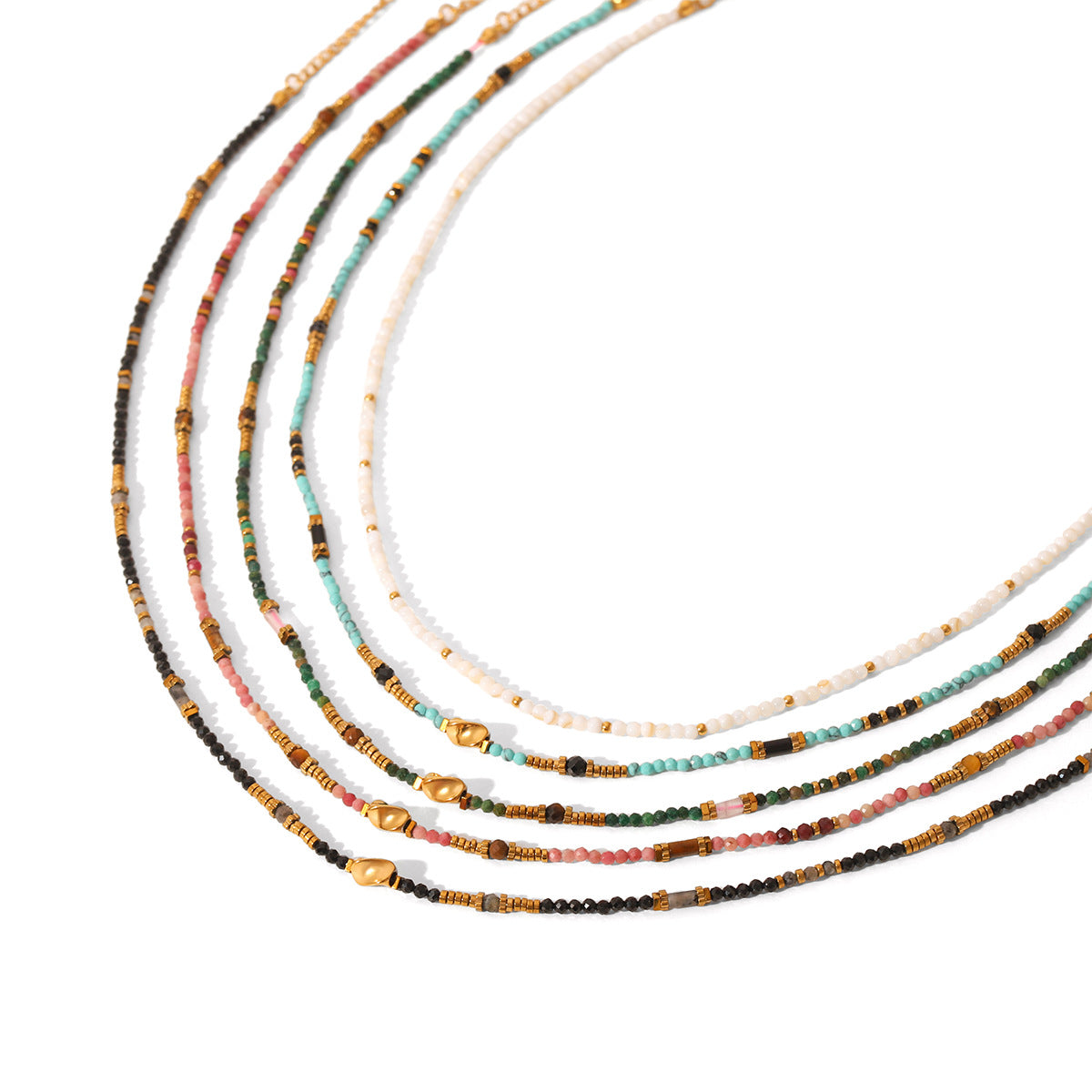 Minimalist Geometric Stainless Steel Pendant Necklace for Women with Titanium Steel Charm and Delicate Clavicle Chain