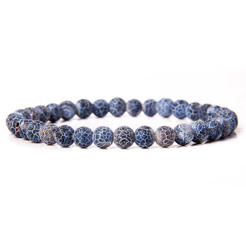 Sweet Natural Gemstone Round Beaded Stretch Bracelet Unisex