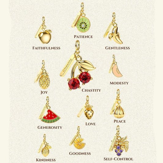 Elegant Geometric Tropical Fruit Charm Bar with Cubic Zirconia Brass and Titanium Steel Plated Necklace Bracelet for Unisex