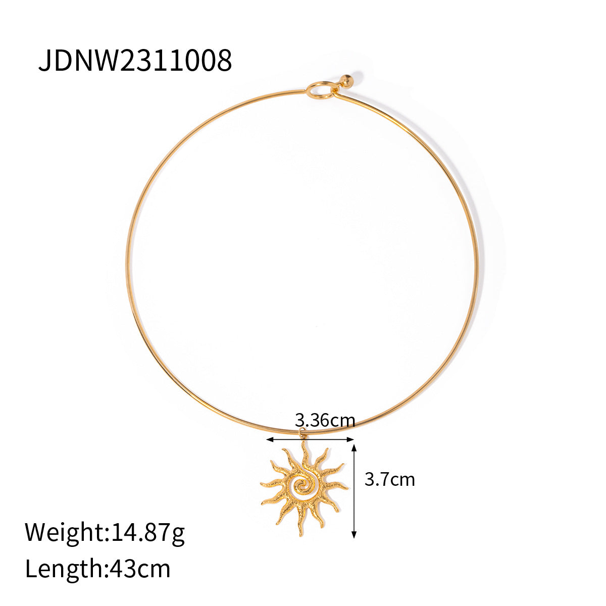 Elegant Star Moon Cubic Zirconia Plated Stainless Steel Necklace for Women