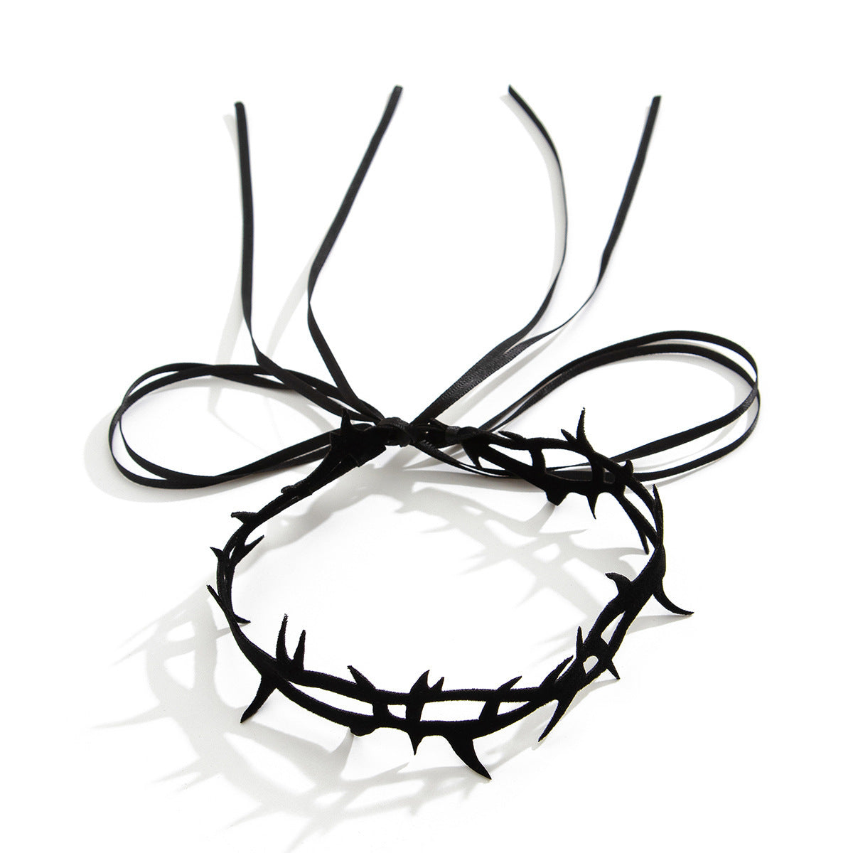 Gothic Lace Bow Cross Heart Pendant Leg Chain for Women