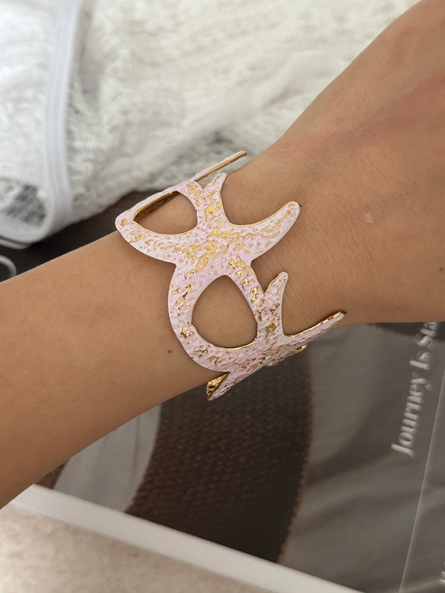 Starfish Stainless Steel Plated Bracelet for Women