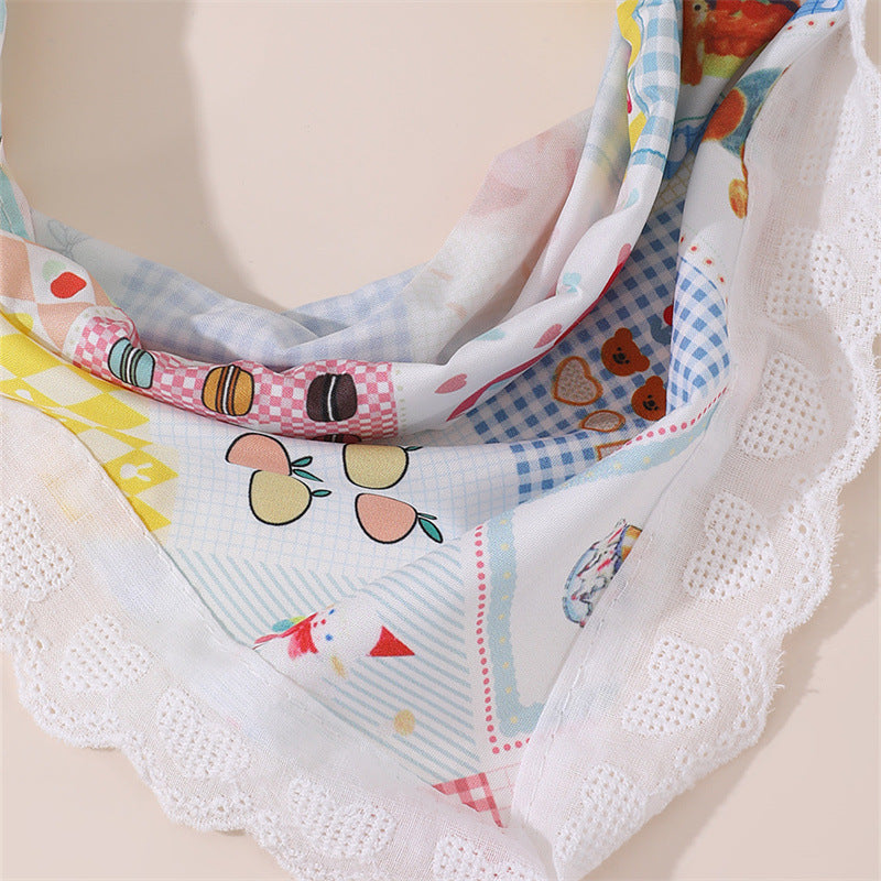 Diadema de tela con diseño de fresa, encaje y forma de fresa para niñas de 6 a 10 años