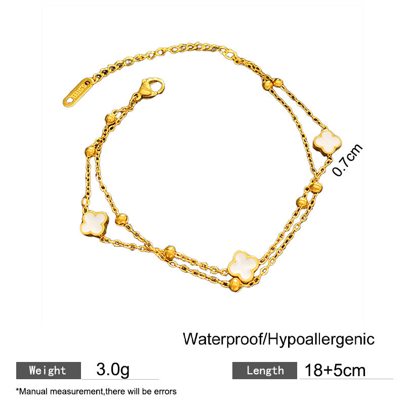 Minimalist Geometric Titanium Steel Plated Bracelet