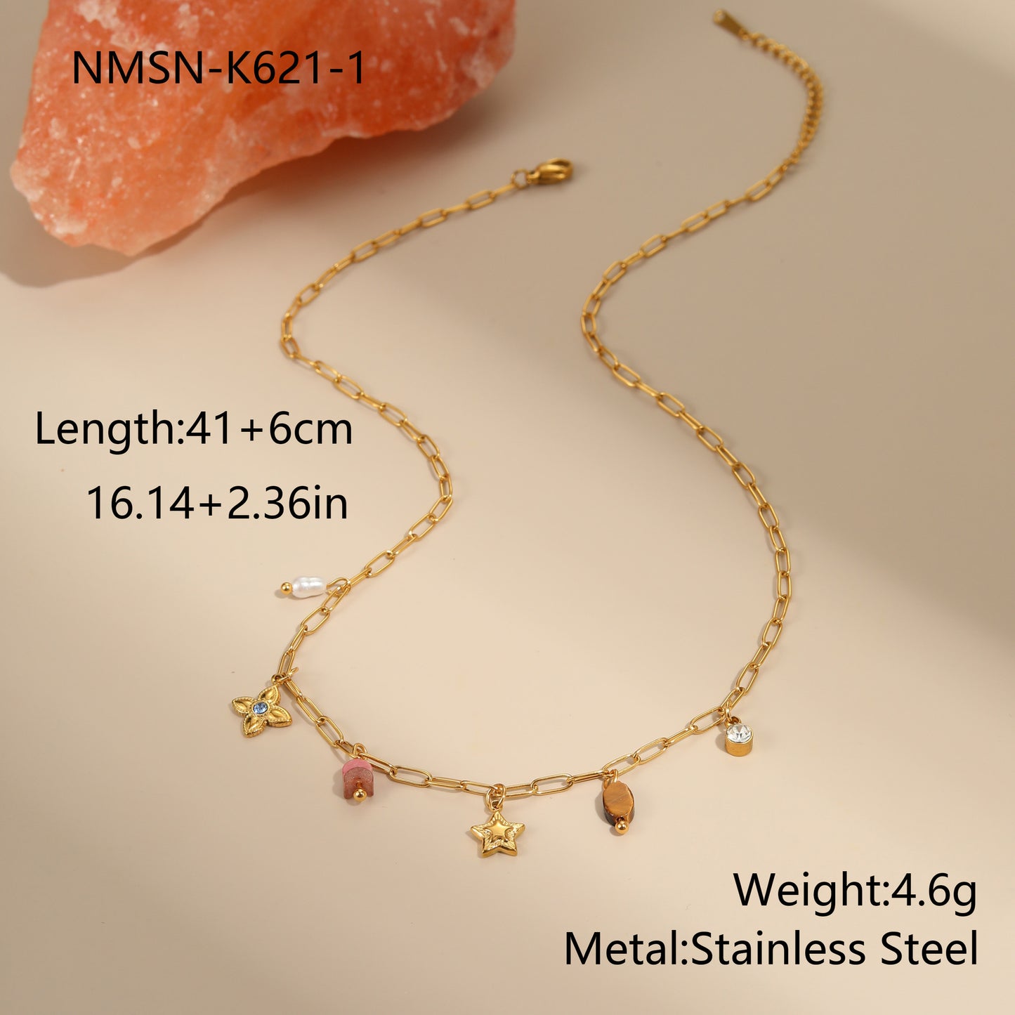 Fashionable Heart-Shaped Stainless Steel Pendant Necklace with Plated Finish for Women, Delicate Locket Style Clavicle Chain
