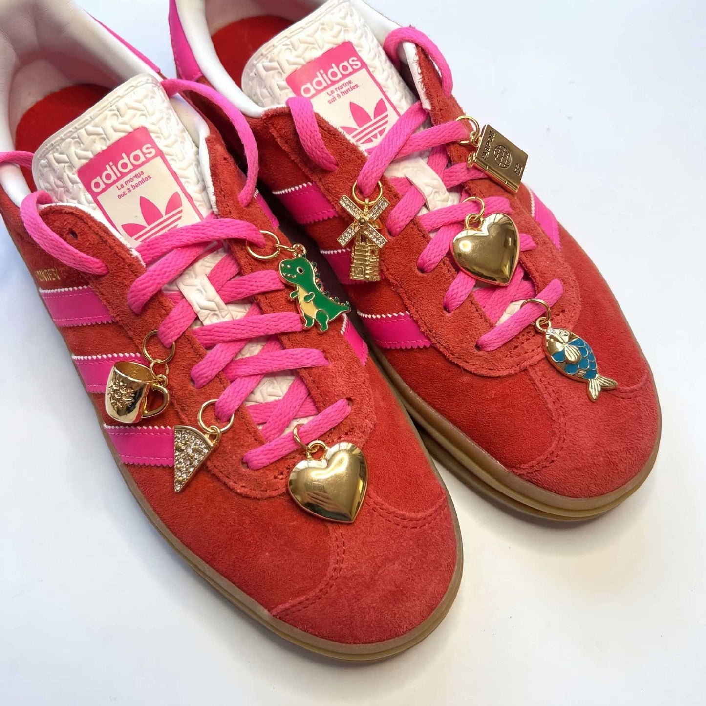 Gold Plated Brass Animal Charm Bar for DIY Shoes and Cup Accessories