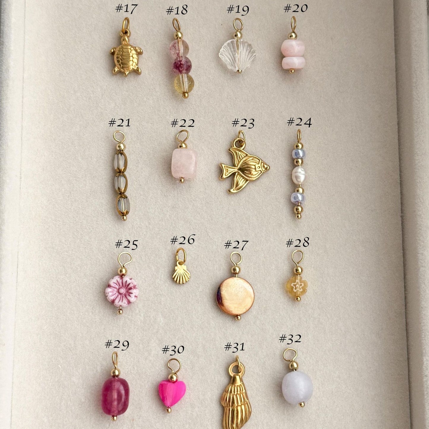 Vintage 18K Gold Plated Stainless Steel Pendant Charm Bar for Women