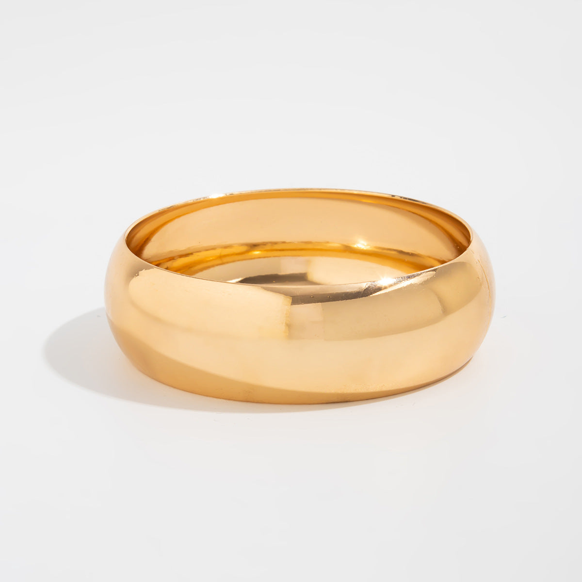Bracciale da donna in resina oversize semi-trasparente effetto marmo ambrato vintage con forma geometrica