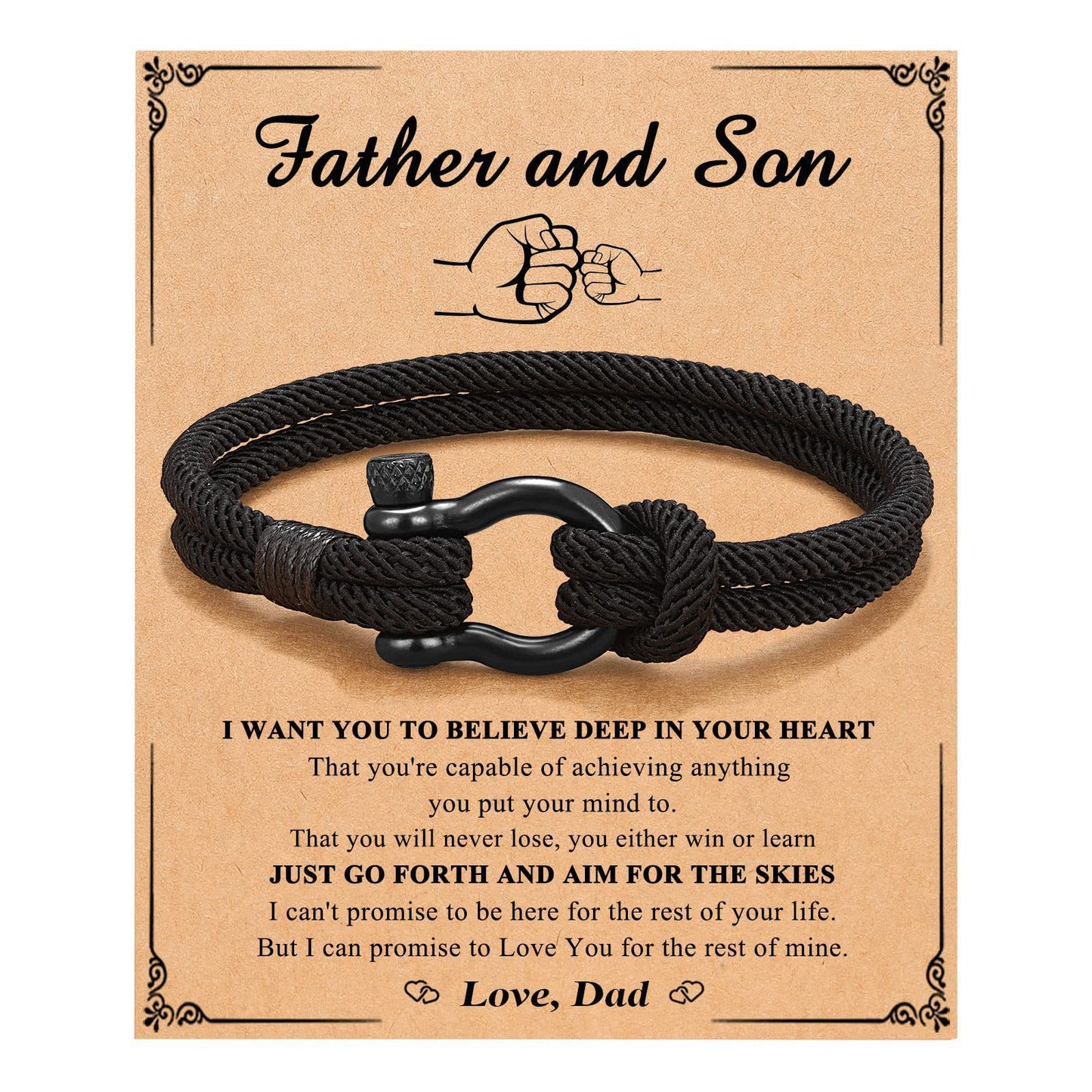 Hand-woven Geometric Milan Cord Bracelet with Alloy Horseshoe Clasp Unisex Business Casual Fashion Jewelry