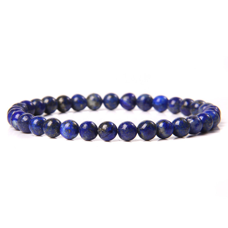 Sweet Natural Gemstone Round Beaded Stretch Bracelet Unisex