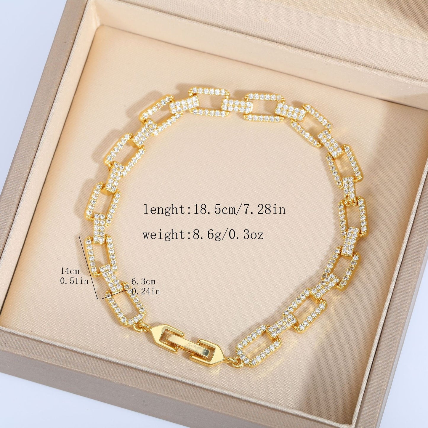 Luxury Gold Plated Brass Leaf Bracelet with Cubic Zirconia Inlay Unisex Floral Design