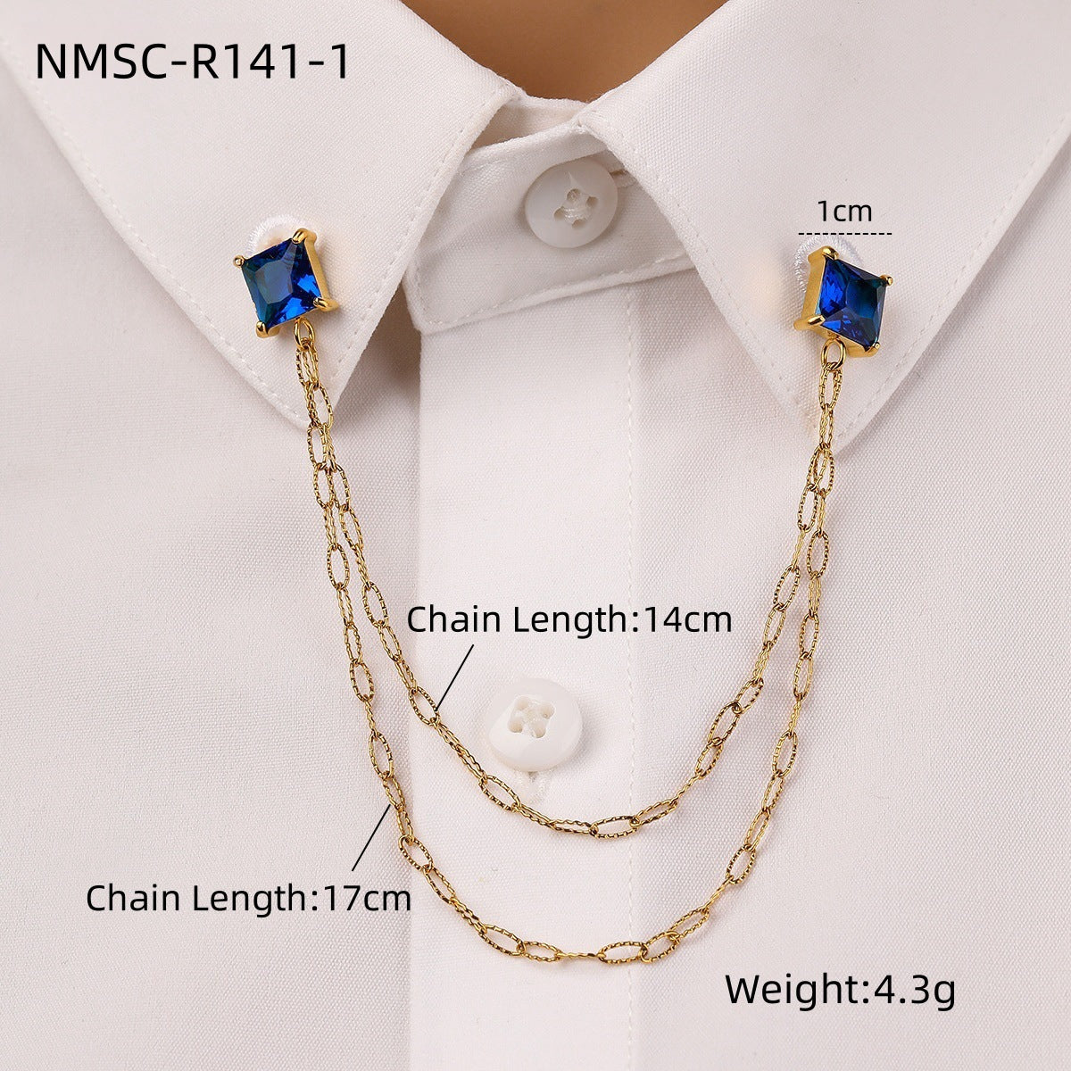 Gemelli alla moda geometrici in acciaio inossidabile con intarsio di zirconi per uomo e donna, accessorio per camicia placcato di alta qualità