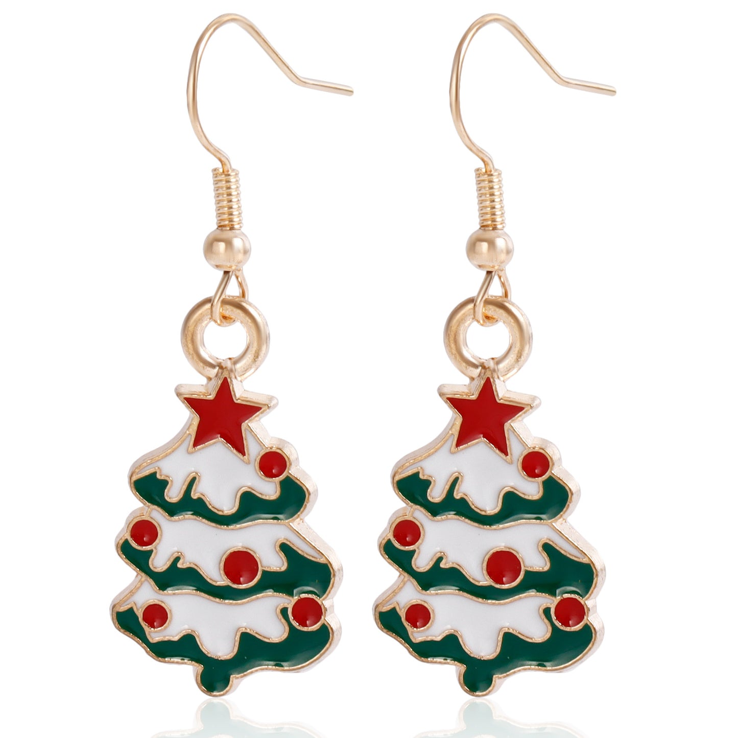 Geometric Plated Alloy Earrings for Women