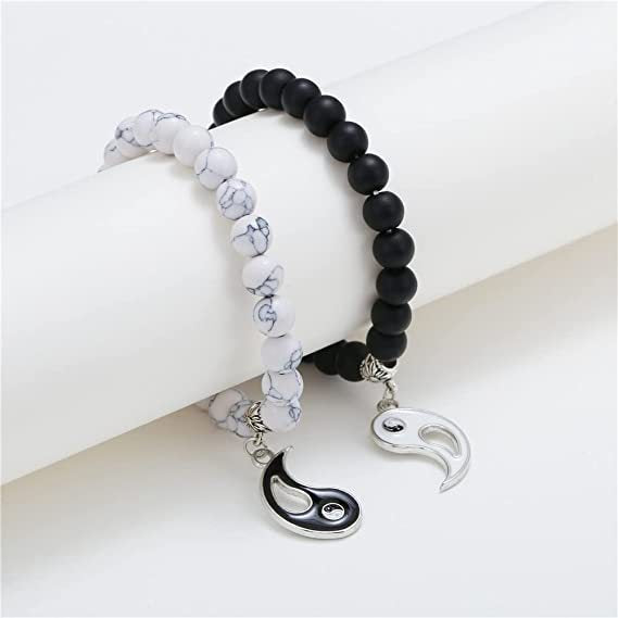 Business Drip Oil Matte Floral Turquoise Unisex Bracelet Set