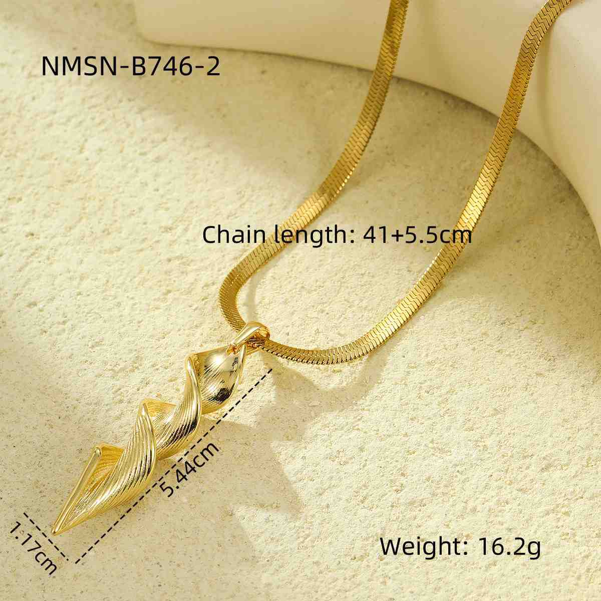 Collana con catena a serpente intrecciata geometrica alla moda in acciaio inossidabile da donna